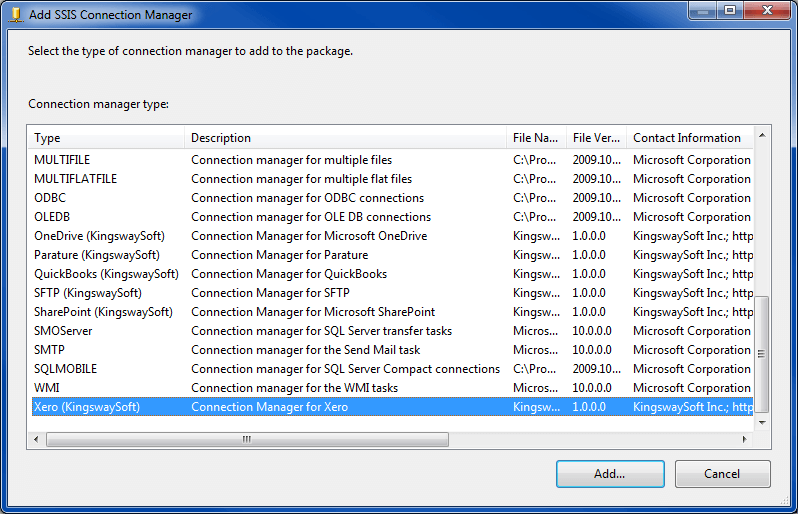 Xero Connection Manager